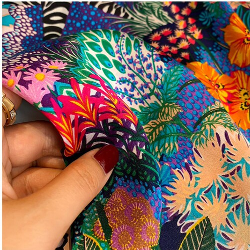 Summer new fashion silk scarf silk floral silk scarf silk mulberry silk decorative scarf women's small square scarf