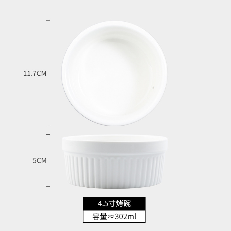 Cerámica shufulei tazón para hornear doble piel leche postre tazón pudín taza pastel al vapor tazón de pan taza de rayas molde para hornear