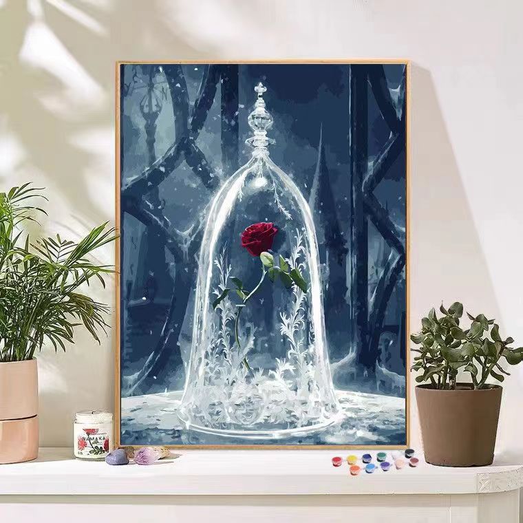 Pintura al óleo pintada a mano pintura al óleo al por mayor comercio exterior de una sola pieza entrega de relleno pintura al óleo digital bricolaje fábrica de pintura al óleo al por mayor relleno pintado a mano