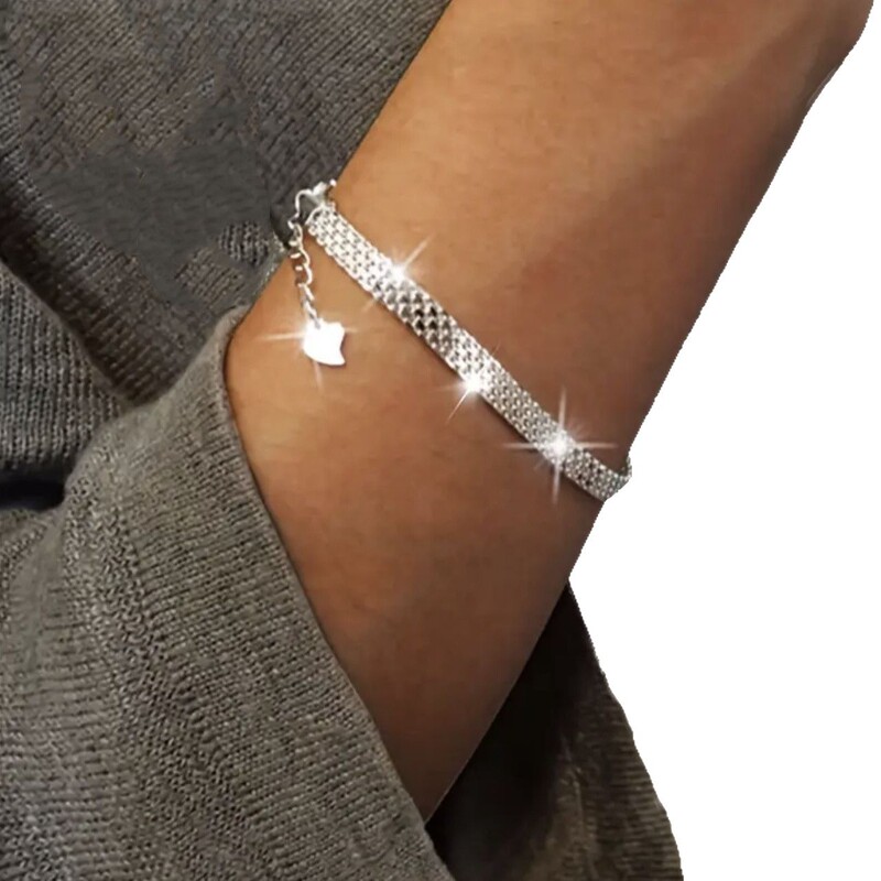 Cross-Border Foreign Trade Amazon Temu Hot-Selling Mesh Embossed Woven Pattern Flat Bracelet Necklace for Men and Women Sparkling Jewelry Cross-Border Foreign Trade Amazon Temu Hot-Selling Mesh Embossed Woven Pattern Flat Bracelet Necklace for Men and Women Sparkling Jewelry