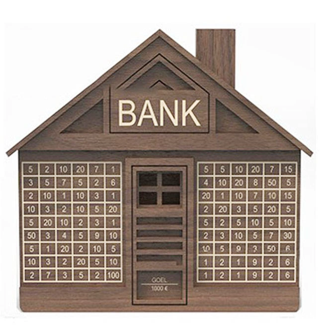 Детская копилка в форме деревянного дома, кросс-бордерная новинка, циклический план