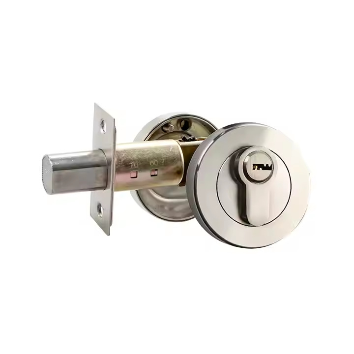 Cerradura invisible de aleación de zinc transfronteriza con llave, cerradura auxiliar para puertas interiores, cerrojo, cerradura de paso, cerradura oculta de cabeza plana para pasillos.