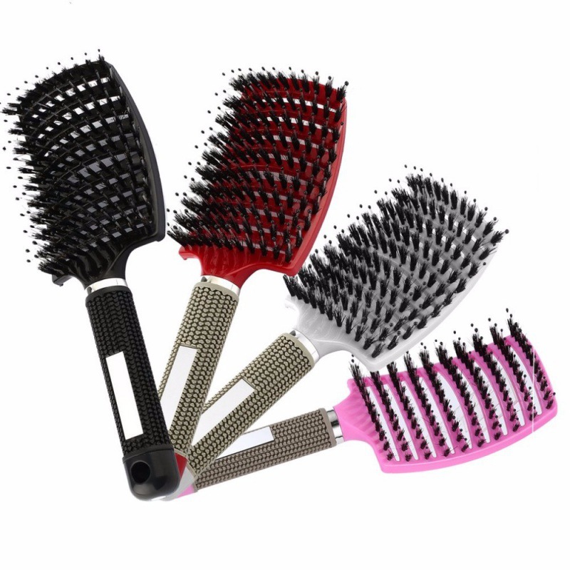 Oil Head Styling Hairdressing Big Curved Ribs Comb Bristle Arc Plastic Hair Comb