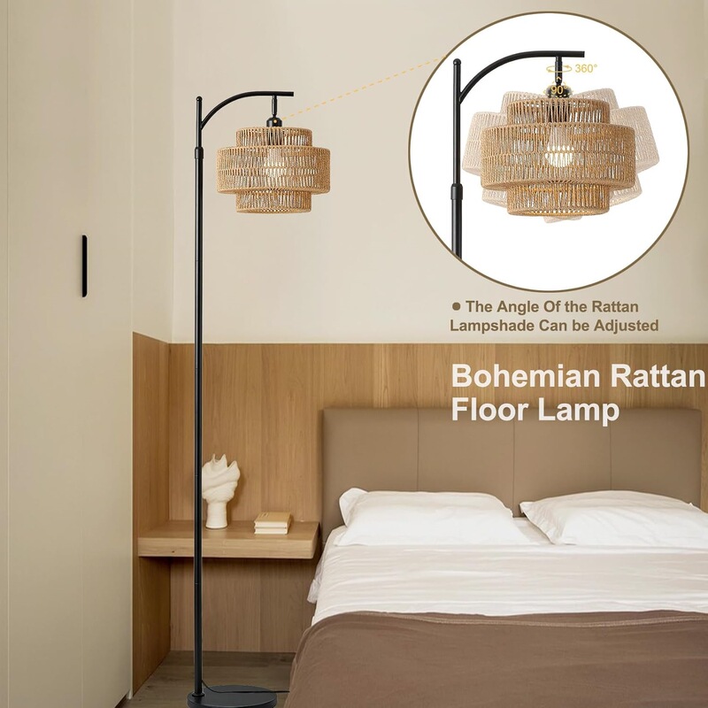 Amazon Bohemian Style Rattan Floor Lamp Retro Creative Smart Atmosphere Lamp Wabi-Sabi Style Homestay Floor Lamp Amazon Bohemian Style Rattan Floor Lamp Retro Creative Smart Atmosphere Lamp Wabi-Sabi Style Homestay Floor Lamp