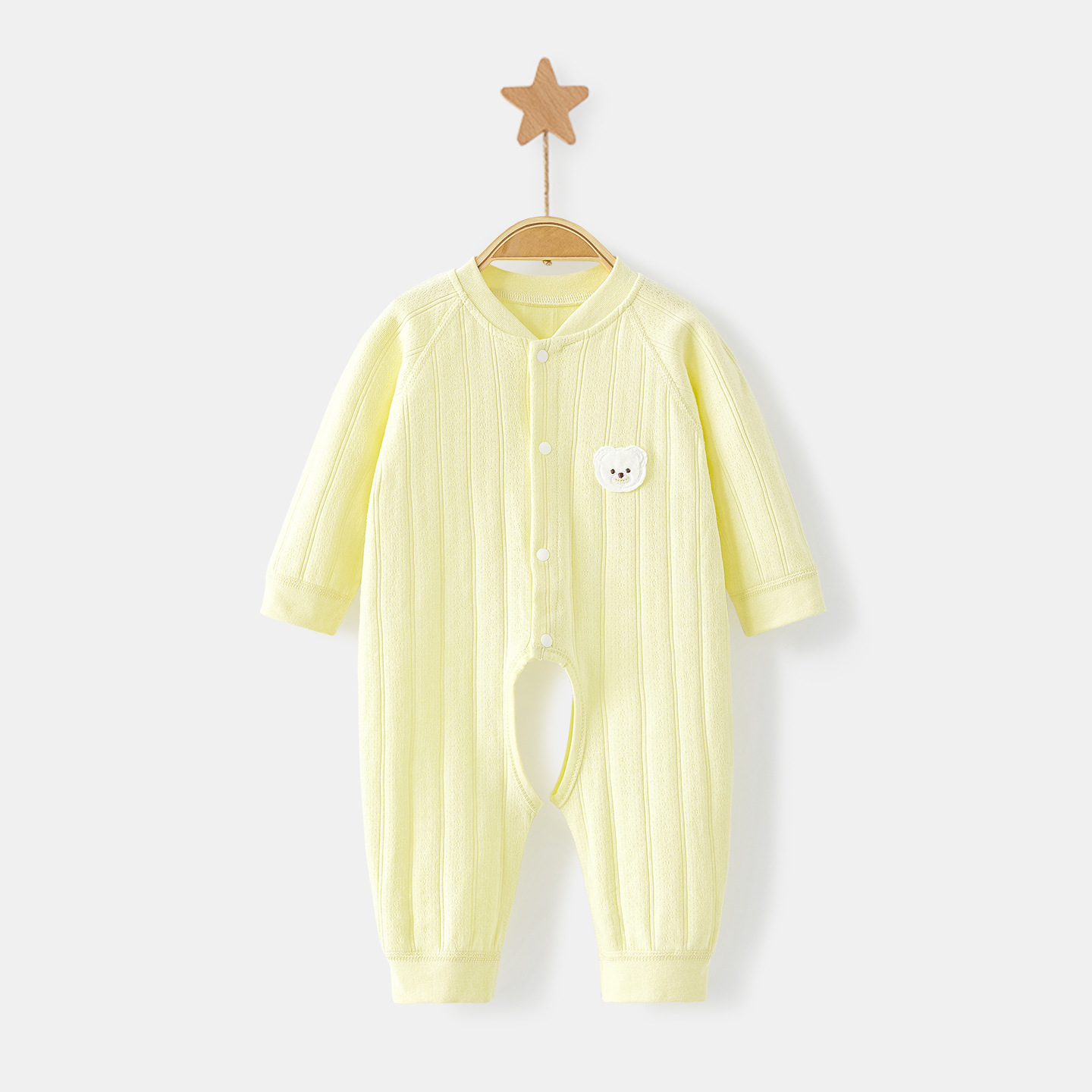 Primavera y otoño baby overcoat, ropa de recién nacidos para niños, niñas y niños pequeños, delgada base de algodón abierta, ropa de otoño bebé