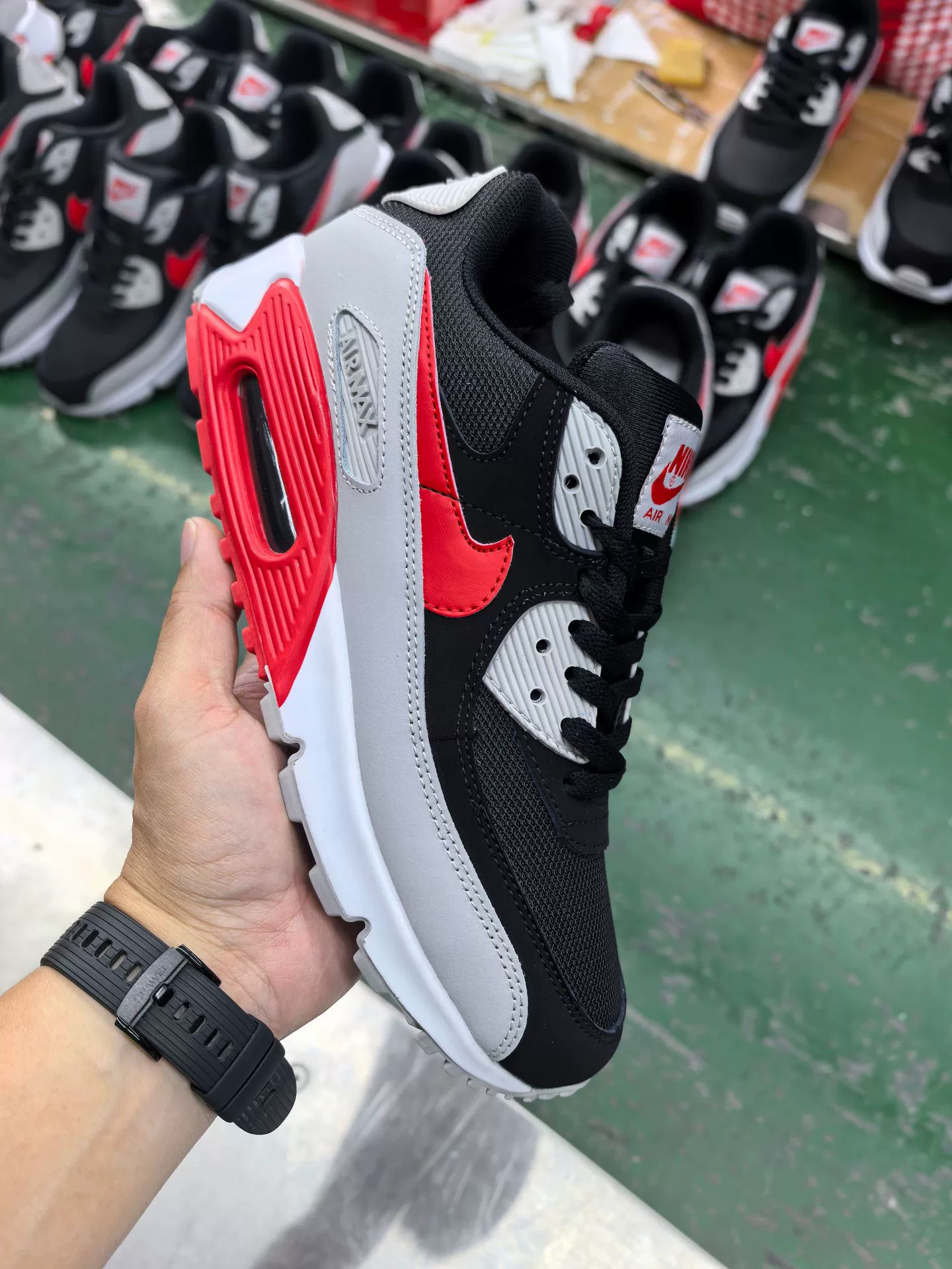 Кросс-граничная внешнеторговая Путянь обувь Air Max90 воздушная подушка сетчатые повседневные спортивные кроссовки европейский стиль высокий уровень спортивной обуви