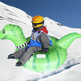 Dinosaur Ski Ring Snow Toy Adult Ski Inflatable Cow Panda Bull Penguin Ski Ring