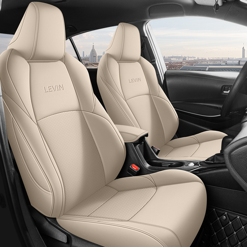 Modelə uyğun (Original) oturacaq örtükləri — Toyota Full Set Leather - beige