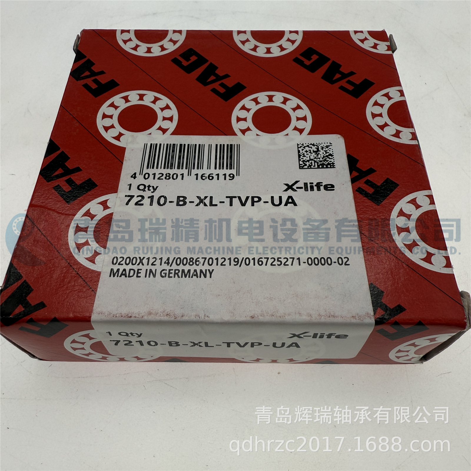 F-A-G 角接触球轴承 7210-B-XL-TVP-UA 50mm X 90mm X 20mm