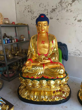三世佛佛像纯铜铸造大型寺院铸铜1.6米药师佛阿弥陀佛三宝佛铜像