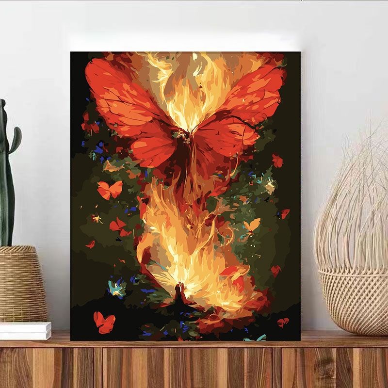 diy数字油画0基础手工制作生日礼物减压填色画涂色装饰画创意礼物