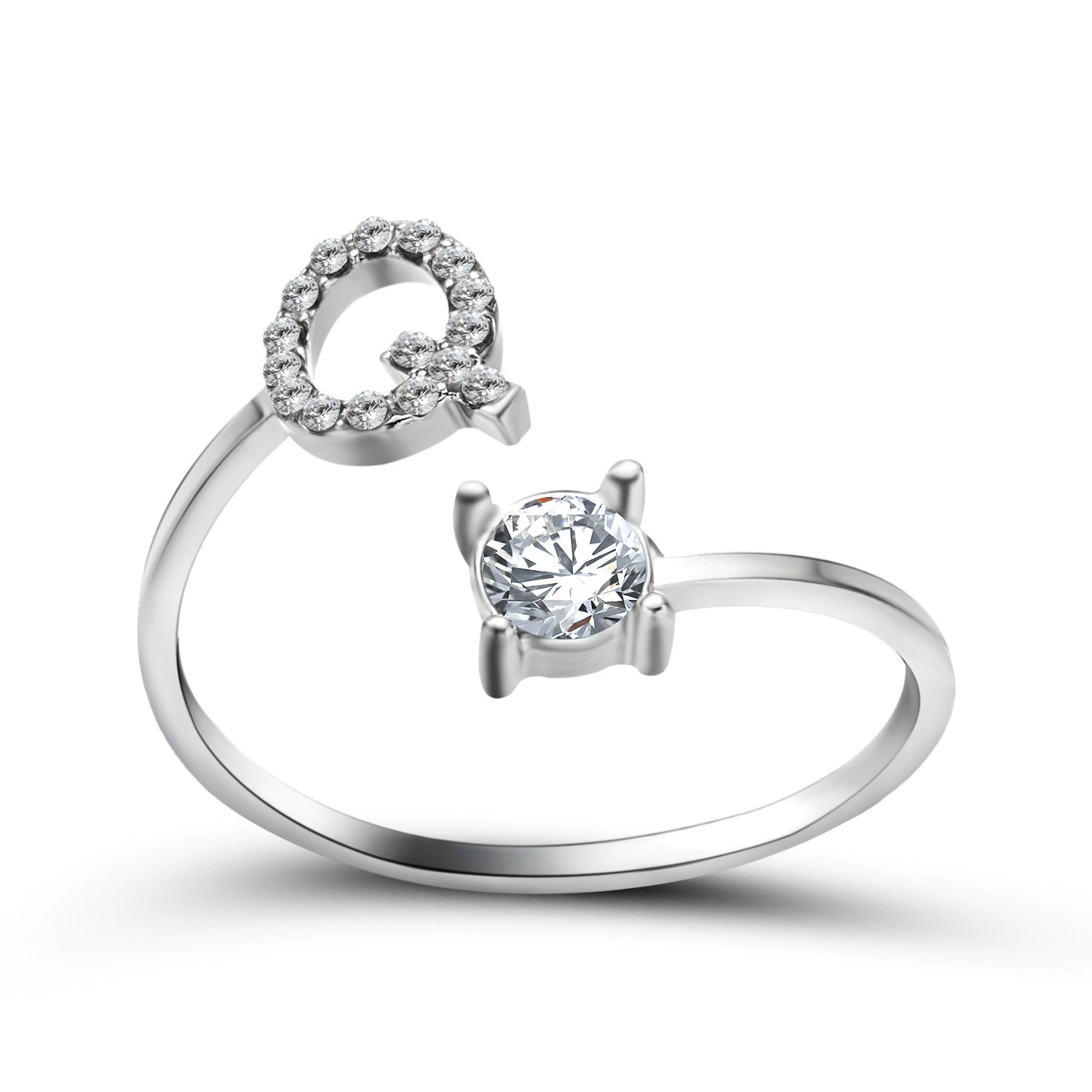 (Cross-border trading), ring, creative adjustable one size accessory with letters