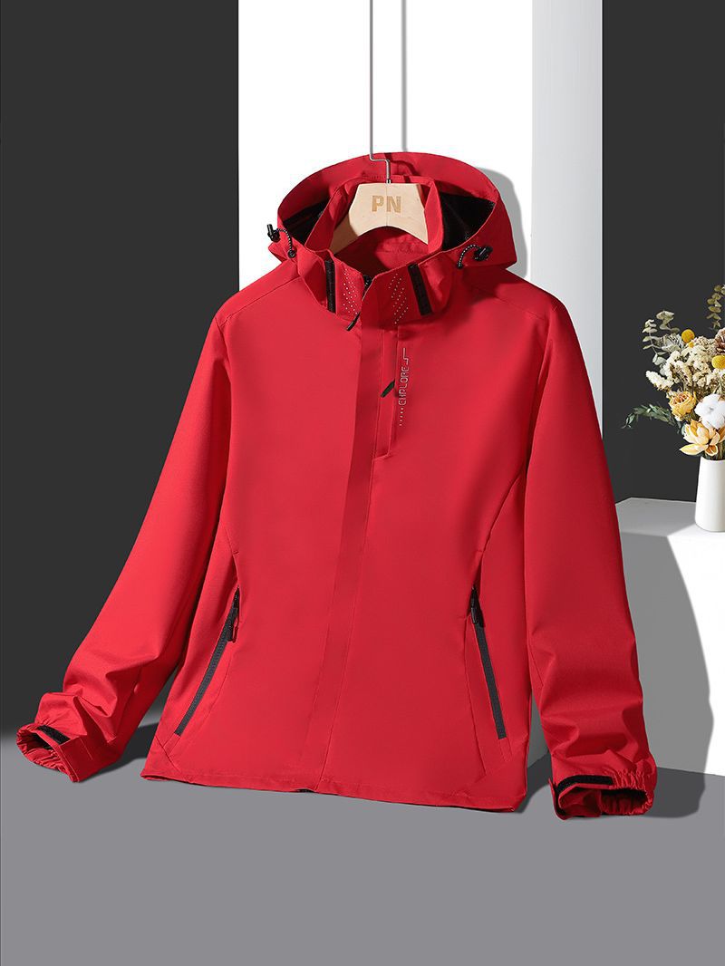 Hombres y mujeres misma primavera, otoño e invierno con capucha suelta casual nuevo 2023 impermeable cálido a prueba de viento chaqueta image 5