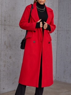O 99771 Double-breasted Wool Coat �p�ſ�ë�ش��� �羳�W����