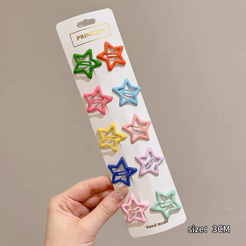 Набор заколок-звездочек для волос, детские заколки, assorted colors, многоштучные наборы
