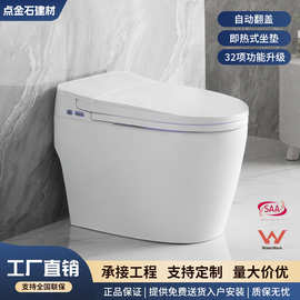 澳标认证一体式自动翻盖坐便器暖风烘干缓降马桶脚感冲水智能