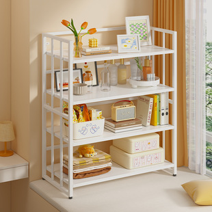 Bay Window Bookshelf Storage Rack Bookcase on Balcony Wrought Iron Shelf Storage Rack Windowsill Use Storage Artifact