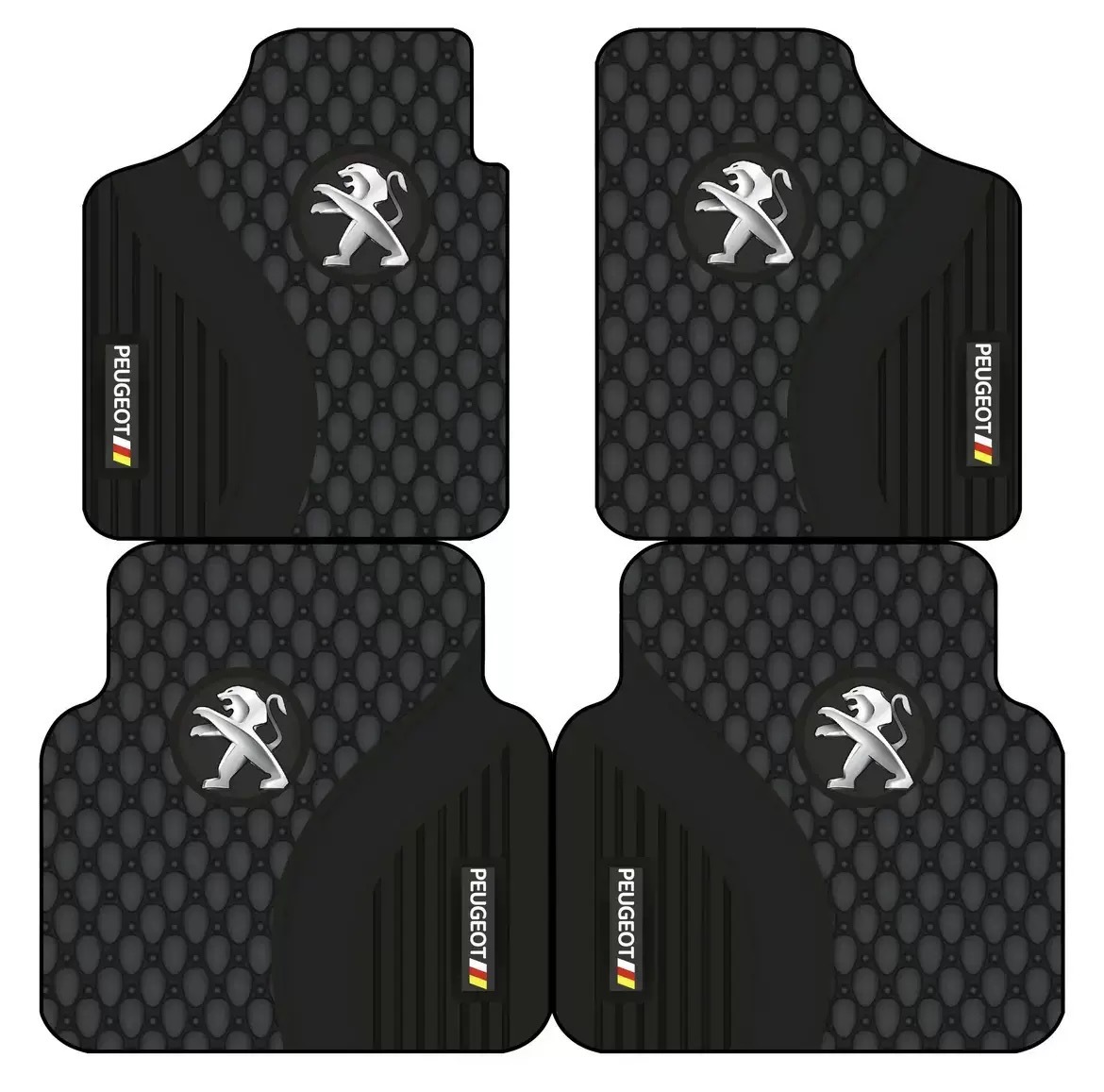 Car logo car floor mats, stylish universal style foot mats with diatom mud surface, suitable for all seasons, non-slip and washable