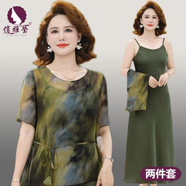 中老年休闲套装;中老年其他女式上装;中老年连衣裙