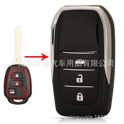 Car Keys RAV4 Camry remote control - 3-key-retrofit-upgrade-shell
