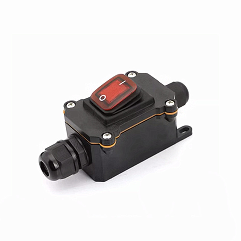 大功率线上中途防水船型开关大电流大功率改装加装户外接线电线盒