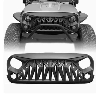 For 07-17 Jeep Wrangler JK net shark front face JEEP wrangler front net modification