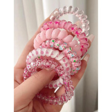 R 82205 Gradient telephone wire hair tie ����绰�߷�Ȧ