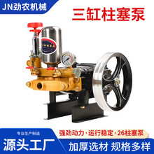 26/60型高压陶瓷三缸柱塞泵打药机水泵头喷雾器农用洗车水泵批发