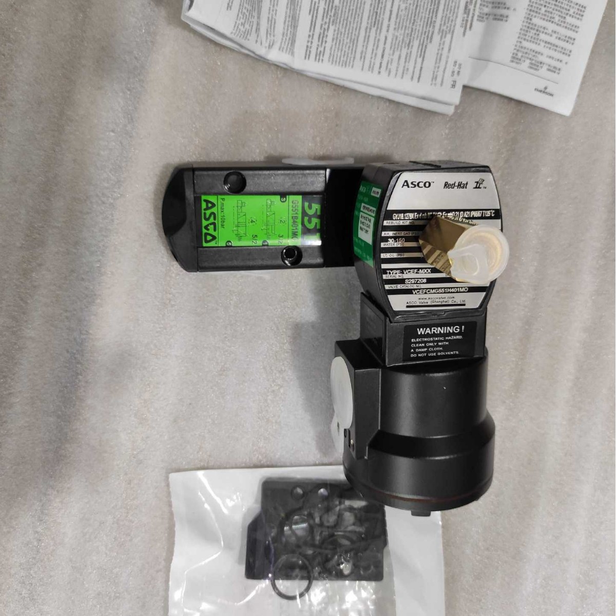 原装ASCO代理 美国ASCO电磁阀VCEFCMG551H401MO/220/50