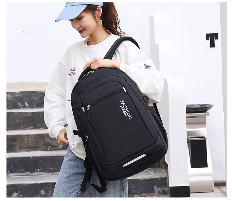 New Backpack Men's And Women's Large Capacity High School Junior High School Student School Bag Travel Backpack Casual Computer Backpack display picture 3