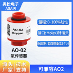 ASAIR奥松AO-02 氧气浓度传感器氧气传感器模块探头替代AO2氧电池