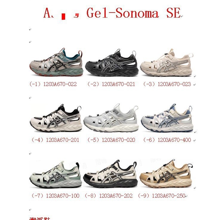 ブランドシューズ サンダル リバーシューズ GEL-SONOMA SE カップル アウトドア ウェーディングシューズ カジュアル 下駄|undefined