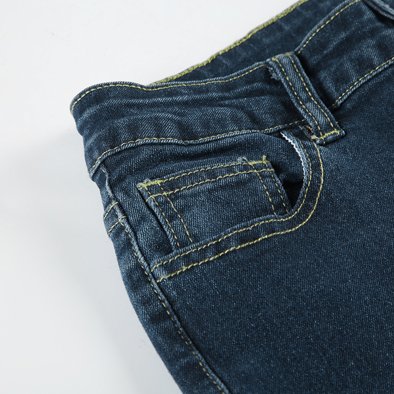 Rose Embroidery Retro Gradual Change Niche Slightly Spicy Jeans American Hot Girl Street Low Waist Thin Personality Trousers_ecoleips.com
