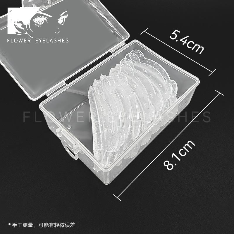 Nuevo Modelo 2024, 5 Pares de Almohadillas Autoadhesivas de Silicona Transparentes con Purpurina en Forma de Oso para Permanente de Pestañas, Herramientas Auxiliares para Permanente de Pestañas