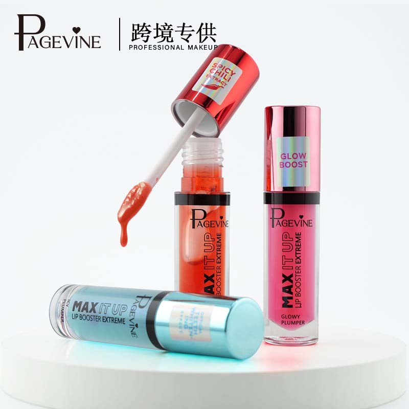 PÁGINA transfronteriza Aceite para rellenos de labios con pimienta, mentol, decoloración tibia, hidratante, hidratante, reparador, esmalte de labios de larga duración, comercio exterior