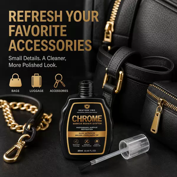 Gold-colored repair liquid for bags and handbags, paint for refurbishing and color restoration of bag zippers and metal buckles, double-ended gold-plated metal repair