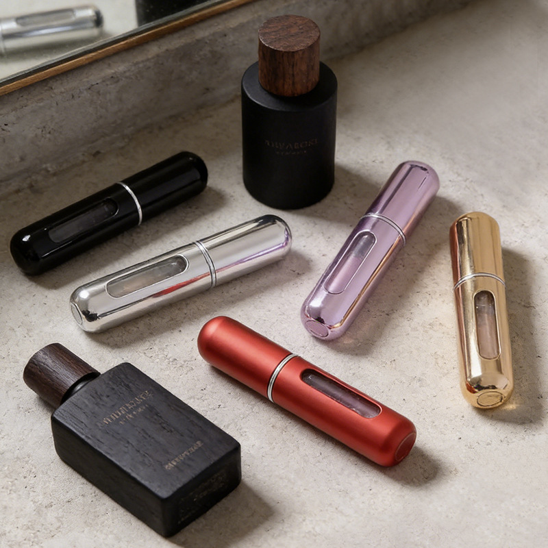 5ml Portable Travel-Sized Cosmetic Bottle, Bottom-Fillable Perfume Spray Bottle, Lotion Bottle, Empty Bottle