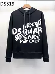 DS519 couple sweater DSQ new autumn and winter round neck long sleeve bottoming shirt European style cross-border Men's printed sweater T
