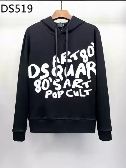 DS519 couple sweater DSQ new autumn and winter round neck long sleeve bottoming shirt European style cross-border Men's printed sweater T