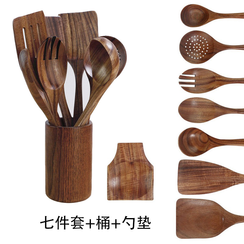 Seven-piece set + bucket + spoon pad