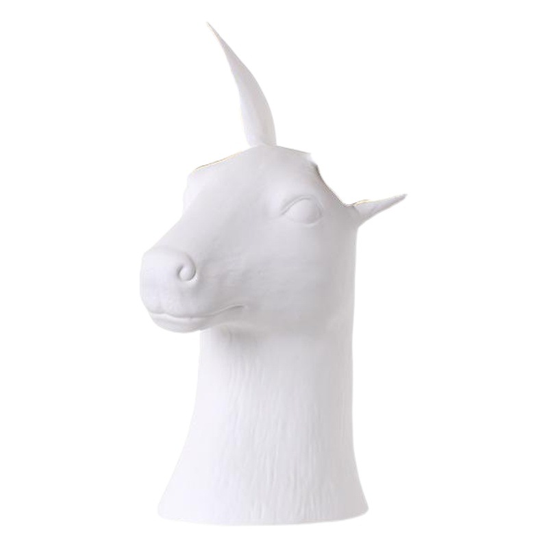 Luz nórdica Flor de lujo habitación modelo pasillo TV gabinete antiguo estante suave decoración florero cerámica al por mayor