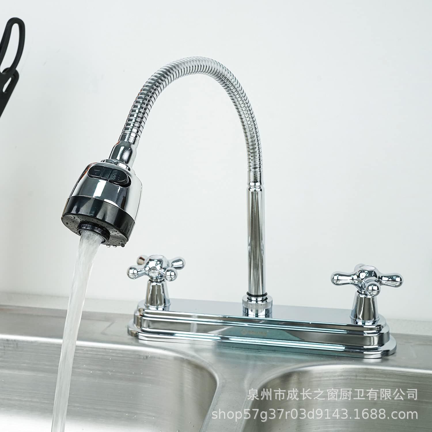 Grifo Mezclador para Cocina Plástico Agua Fría y Caliente Antisalpicaduras para Cocina