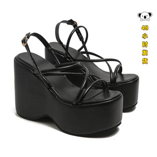 Y 13953 Thick Platform Wedge Sandals ����¸���Ь