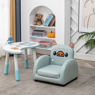 Children's Peanut-Shaped Table Sofa Seat Cartoon Boy and Girl Small Stool Baby Tech Fabric Small Reading Corner Children's Chair