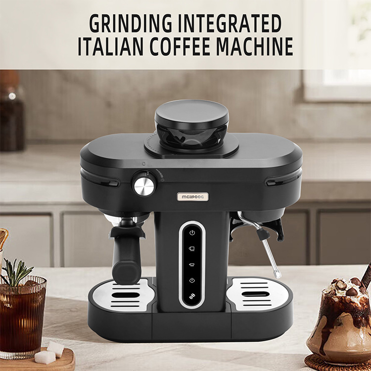 Foreign trade cross-border with coffee beans grinding small household automatic coffee machine espresso coffee machine milk machine wholesale