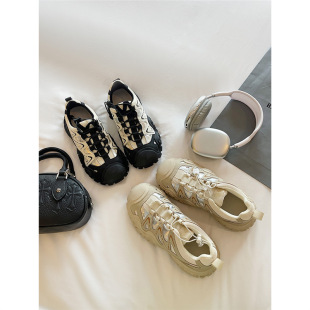 5cm invisible height-enhanced hiking hiking shoes for women 2025 new casual outdoor dad shoes sports ugly cute shoes