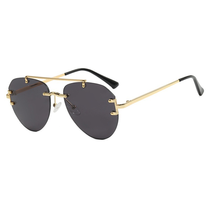 Toad-Shaped Sunglasses, Fashionable Ins-Style Frameless Sunglasses, Anti-Uv Sunshade Sunglasses for Beach Photography
