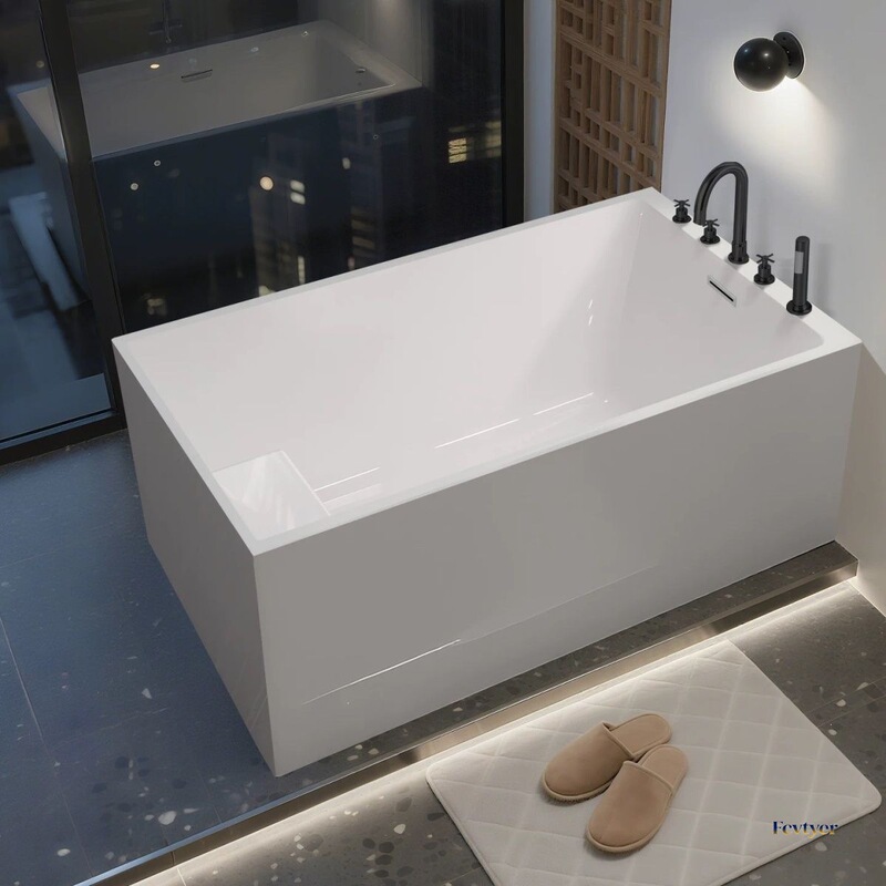 Independent homestay acrylic bathtub, small-sized home-use insulated bath tub, adult bathtub, acrylic bath basin