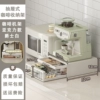 Acrylic Coffee Rack-White Small 4 Dividers [Double Drawers]