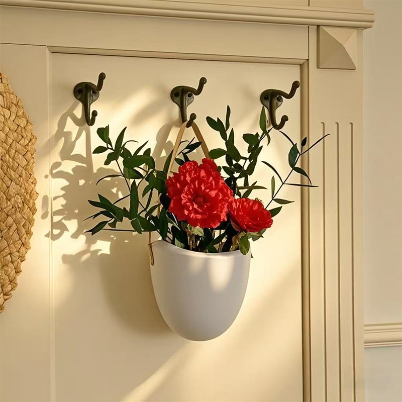 Cross-Border Wall-Mounted Vase Nordic Style Restaurant Flower Arrangement Hanging Orchid Pothos Hydroponic Flower Pot Home Living Room Wall Decoration
